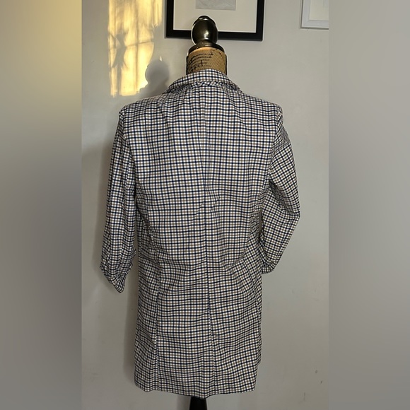 3/4 sleeve plaid blazer - Picture 3 of 11